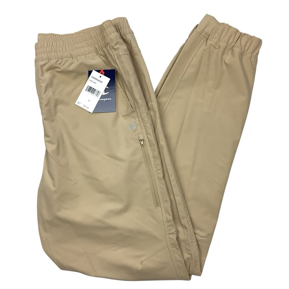 Champion Tan Beige Jogger Pants Boys Men Youth XL 18/20 Gorpcore Utility Outdoor